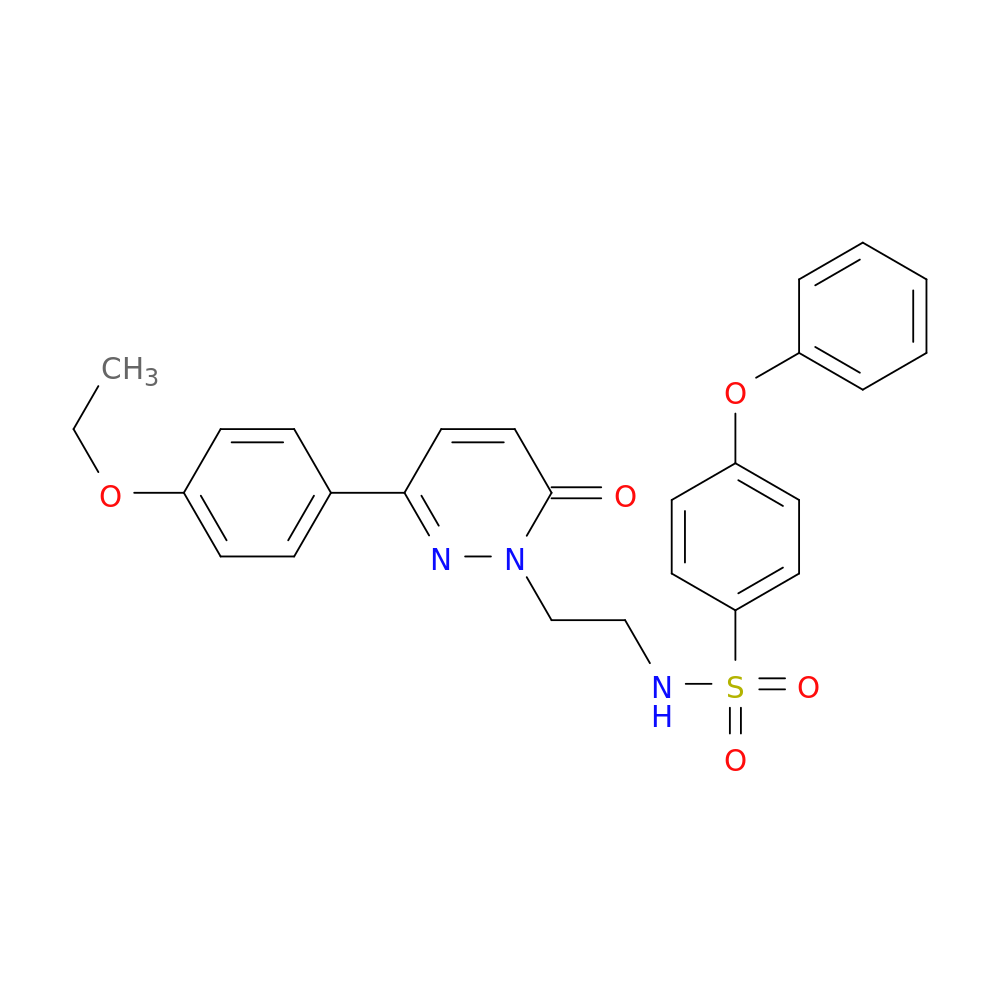 N-{2-[3-(4-ethoxyphenyl)-6-oxo-1,6-dihydropyridazin-1-yl]ethyl}-4-phenoxybenzene-1-sulfonamide