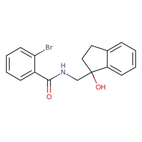 2-bromo-N-[(1-hydroxy-2,3-dihydro-1H-inden-1-yl)methyl]benzamide