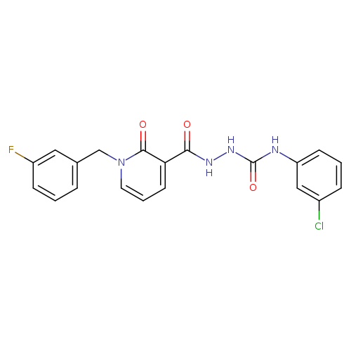 N-{[(3-chlorophenyl)carbamoyl]amino}-1-[(3-fluorophenyl)methyl]-2-oxo-1,2-dihydropyridine-3-carboxamide