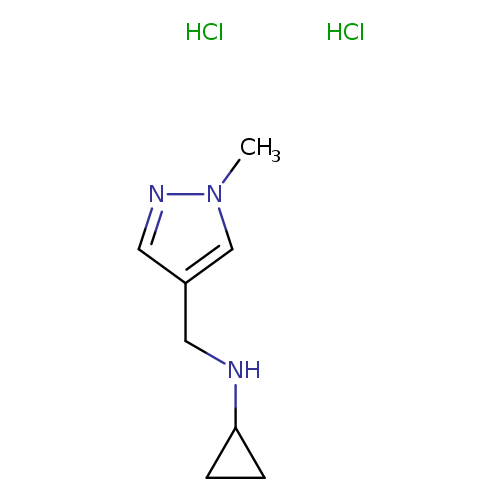 N-[(1-methyl-1H-pyrazol-4-yl)methyl]cyclopropanamine dihydrochloride