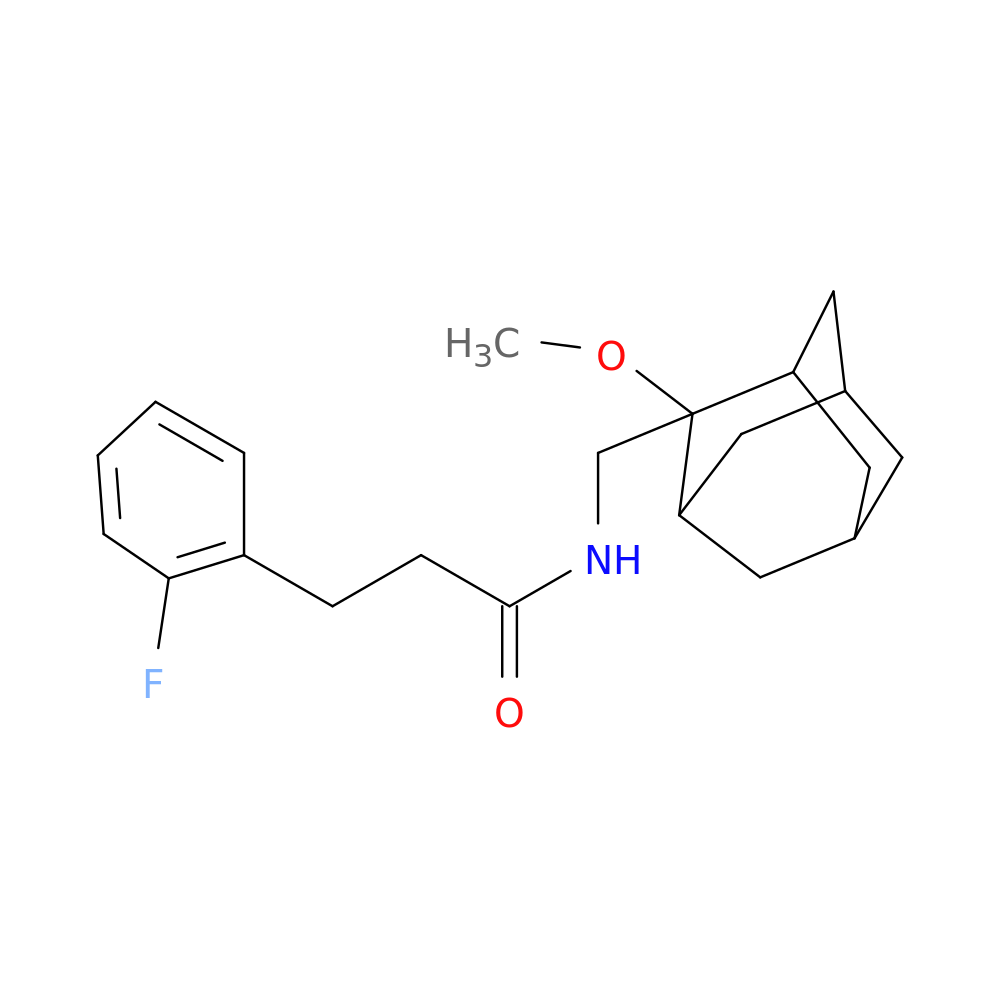 3-(2-fluorophenyl)-N-[(2-methoxyadamantan-2-yl)methyl]propanamide