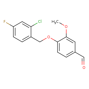 4-[(2-Chloro-4-fluorobenzyl)oxy]-3-methoxybenzaldehyde