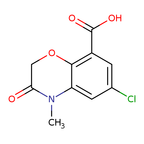 2H-1,4-Benzoxazine-8-carboxylic acid, 6-chloro-3,4-dihydro-4-methyl-3-oxo-
