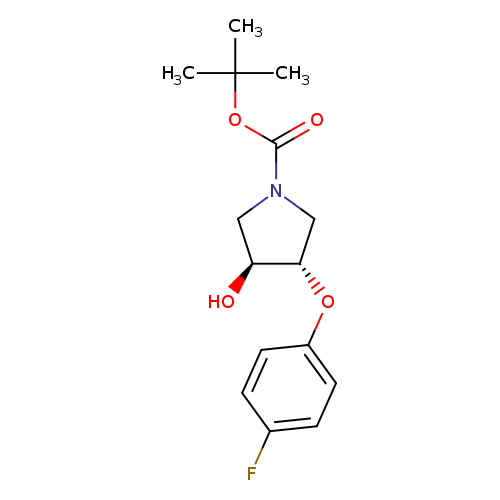 trans-3-(4-Fluorophenoxy)-4-hydroxy-1-Boc-pyrrolidine