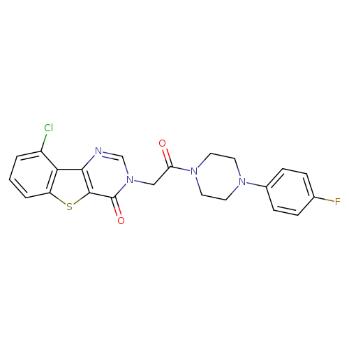 13-chloro-5-{2-[4-(4-fluorophenyl)piperazin-1-yl]-2-oxoethyl}-8-thia-3,5-diazatricyclo[7.4.0.0^{2,7}]trideca-1(13),2(7),3,9,11-pentaen-6-one