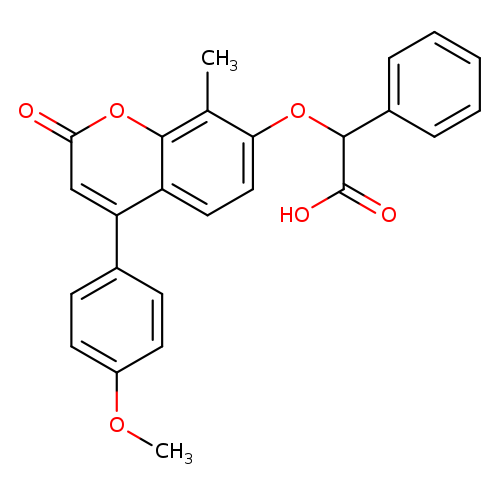 2-[4-(4-Methoxyphenyl)-8-methyl-2-oxochromen-7-yl]oxy-2-phenylacetic acid