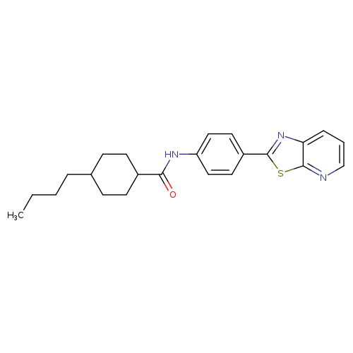 4-butyl-N-(4-{[1,3]thiazolo[5,4-b]pyridin-2-yl}phenyl)cyclohexane-1-carboxamide