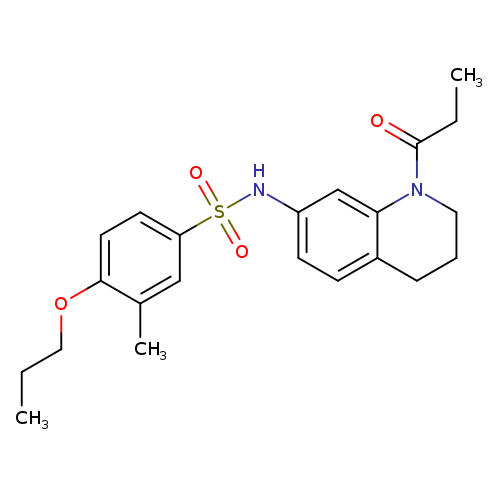 3-methyl-N-(1-propanoyl-1,2,3,4-tetrahydroquinolin-7-yl)-4-propoxybenzene-1-sulfonamide
