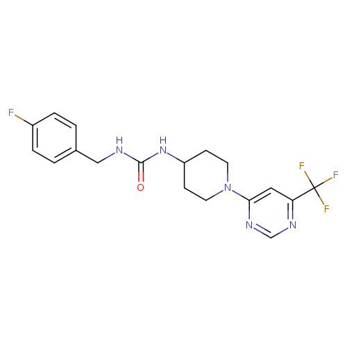1-[(4-fluorophenyl)methyl]-3-{1-[6-(trifluoromethyl)pyrimidin-4-yl]piperidin-4-yl}urea