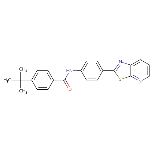 4-tert-butyl-N-(4-{[1,3]thiazolo[5,4-b]pyridin-2-yl}phenyl)benzamide