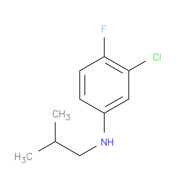 3-chloro-4-fluoro-N-(2-methylpropyl)aniline