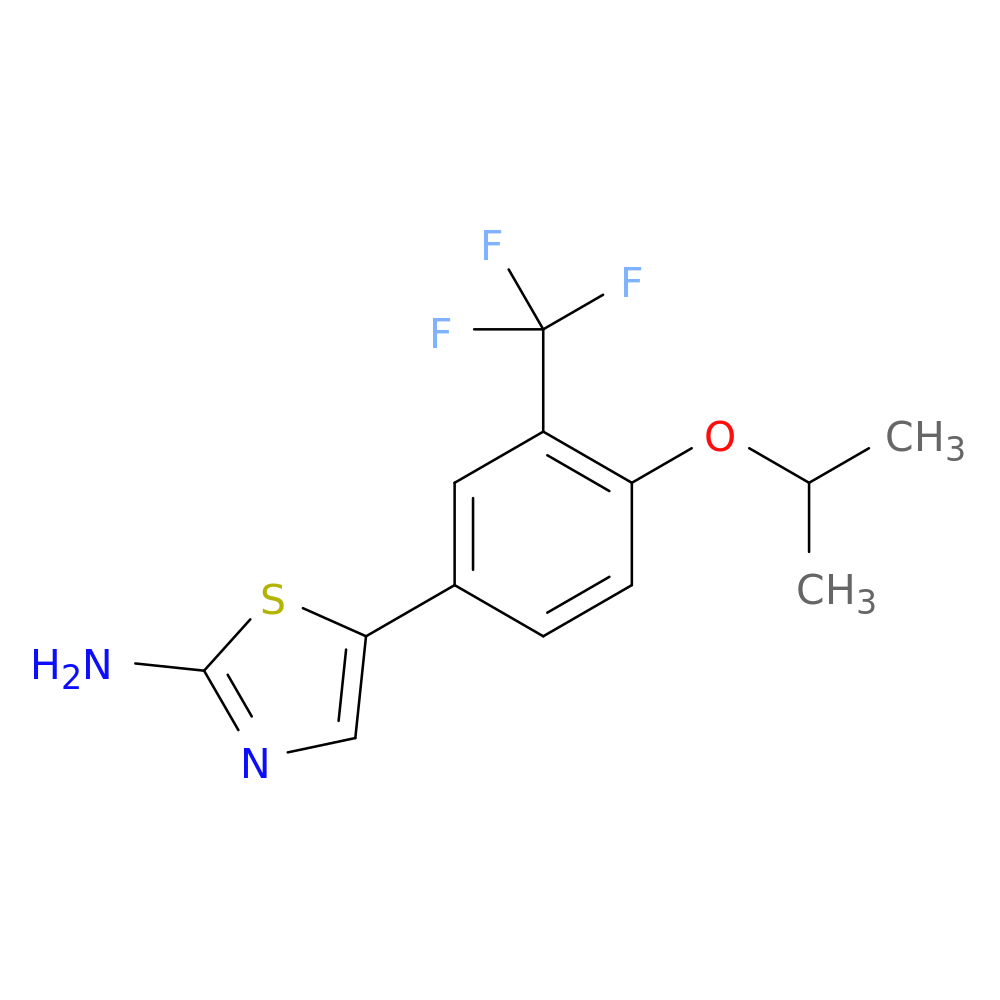 5-(4-isopropoxy-3-(trifluoromethyl)phenyl)thiazol-2-amine