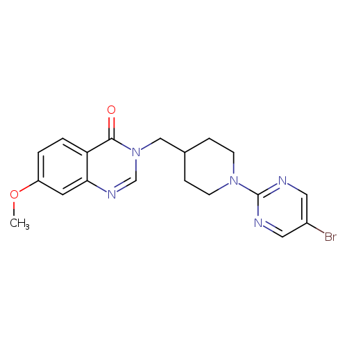 3-{[1-(5-bromopyrimidin-2-yl)piperidin-4-yl]methyl}-7-methoxy-3,4-dihydroquinazolin-4-one