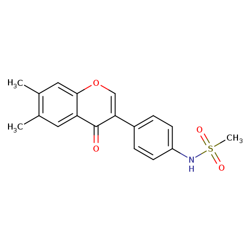 Methanesulfonamide, N-[4-(6,7-dimethyl-4-oxo-4H-1-benzopyran-3-yl)phenyl]-