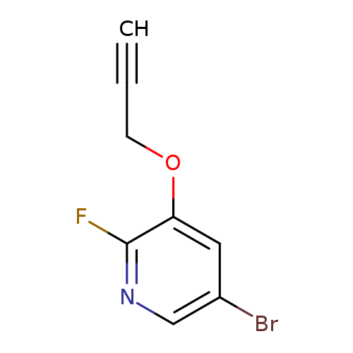 5-bromo-2-fluoro-3-(prop-2-yn-1-yloxy)pyridine