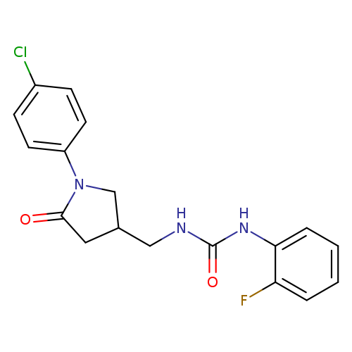 3-{[1-(4-chlorophenyl)-5-oxopyrrolidin-3-yl]methyl}-1-(2-fluorophenyl)urea