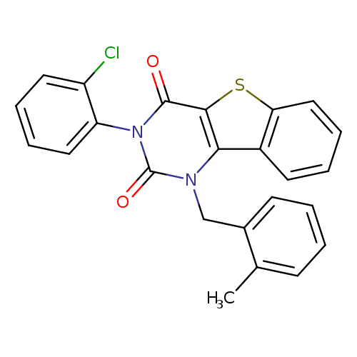 5-(2-chlorophenyl)-3-[(2-methylphenyl)methyl]-8-thia-3,5-diazatricyclo[7.4.0.0^{2,7}]trideca-1(9),2(7),10,12-tetraene-4,6-dione