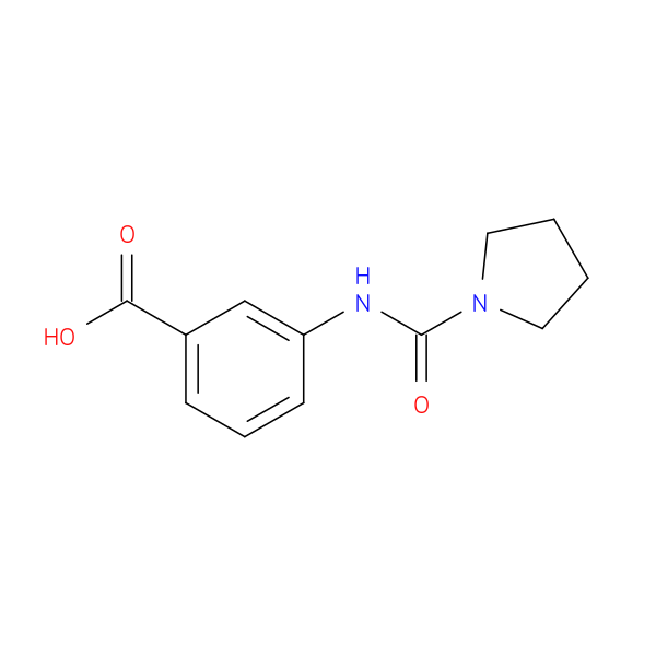 3-[(pyrrolidin-1-ylcarbonyl)amino]benzoic acid
