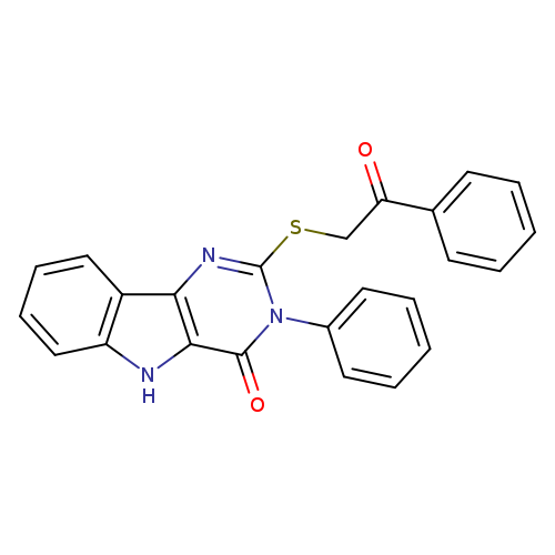 2-[(2-oxo-2-phenylethyl)sulfanyl]-3-phenyl-3H,4H,5H-pyrimido[5,4-b]indol-4-one