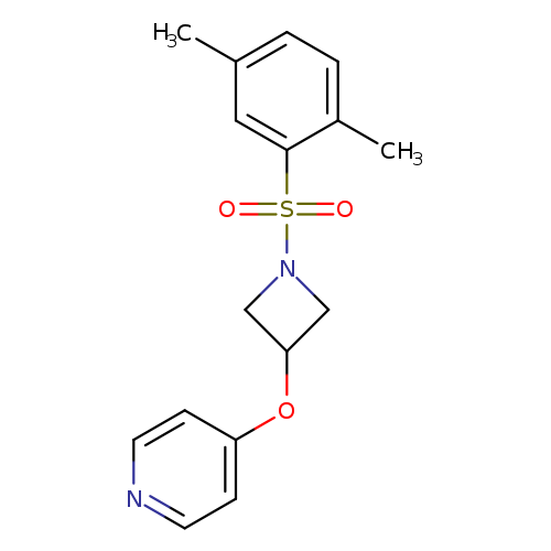 4-{[1-(2,5-dimethylbenzenesulfonyl)azetidin-3-yl]oxy}pyridine