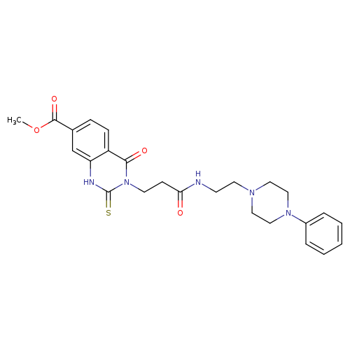 methyl 4-oxo-3-(2-{[2-(4-phenylpiperazin-1-yl)ethyl]carbamoyl}ethyl)-2-sulfanylidene-1,2,3,4-tetrahydroquinazoline-7-carboxylate
