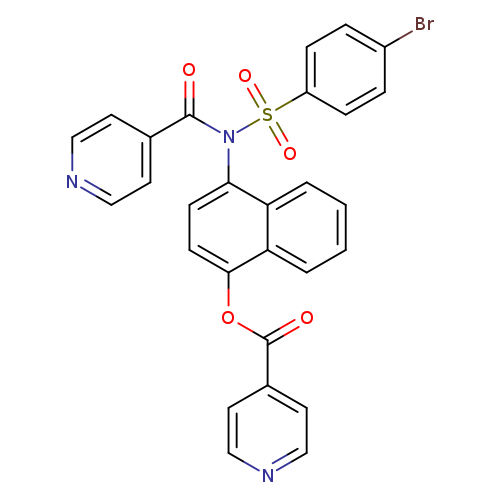 4-[N-(4-bromobenzenesulfonyl)pyridine-4-amido]naphthalen-1-yl pyridine-4-carboxylate