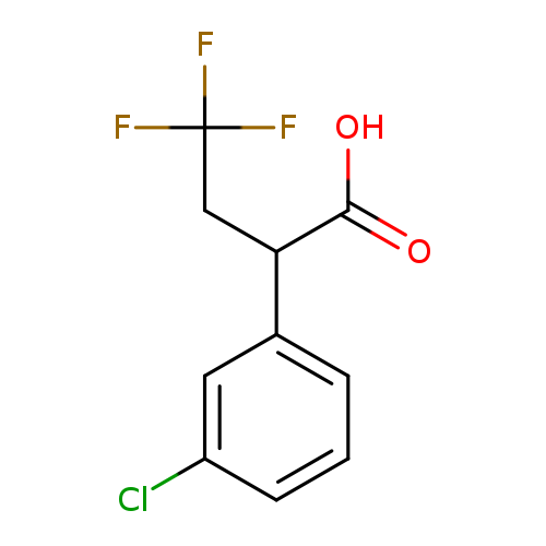 2-(3-chlorophenyl)-4,4,4-trifluorobutanoic acid