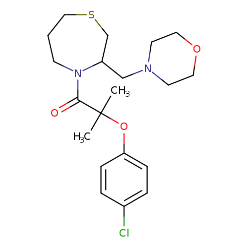 2-(4-chlorophenoxy)-2-methyl-1-{3-[(morpholin-4-yl)methyl]-1,4-thiazepan-4-yl}propan-1-one