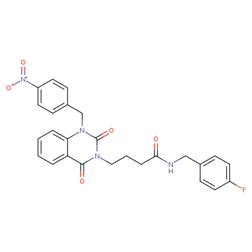 N-[(4-fluorophenyl)methyl]-4-{1-[(4-nitrophenyl)methyl]-2,4-dioxo-1,2,3,4-tetrahydroquinazolin-3-yl}butanamide