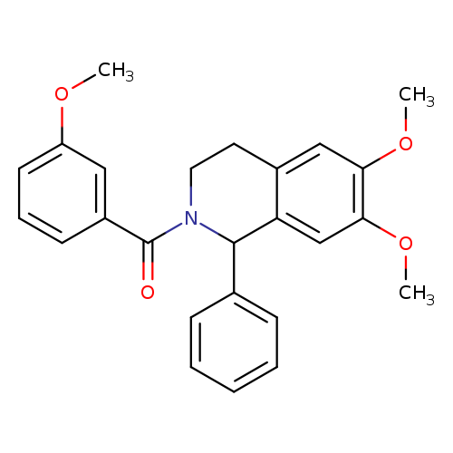 6,7-dimethoxy-2-(3-methoxybenzoyl)-1-phenyl-1,2,3,4-tetrahydroisoquinoline