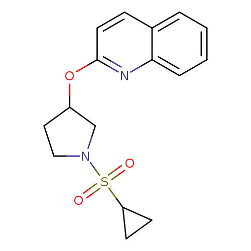 2-{[1-(cyclopropanesulfonyl)pyrrolidin-3-yl]oxy}quinoline