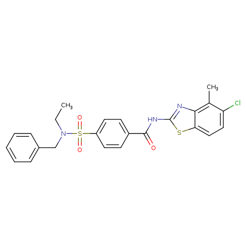 4-[benzyl(ethyl)sulfamoyl]-N-(5-chloro-4-methyl-1,3-benzothiazol-2-yl)benzamide