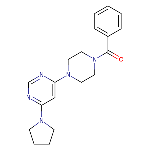 4-(4-benzoylpiperazin-1-yl)-6-(pyrrolidin-1-yl)pyrimidine