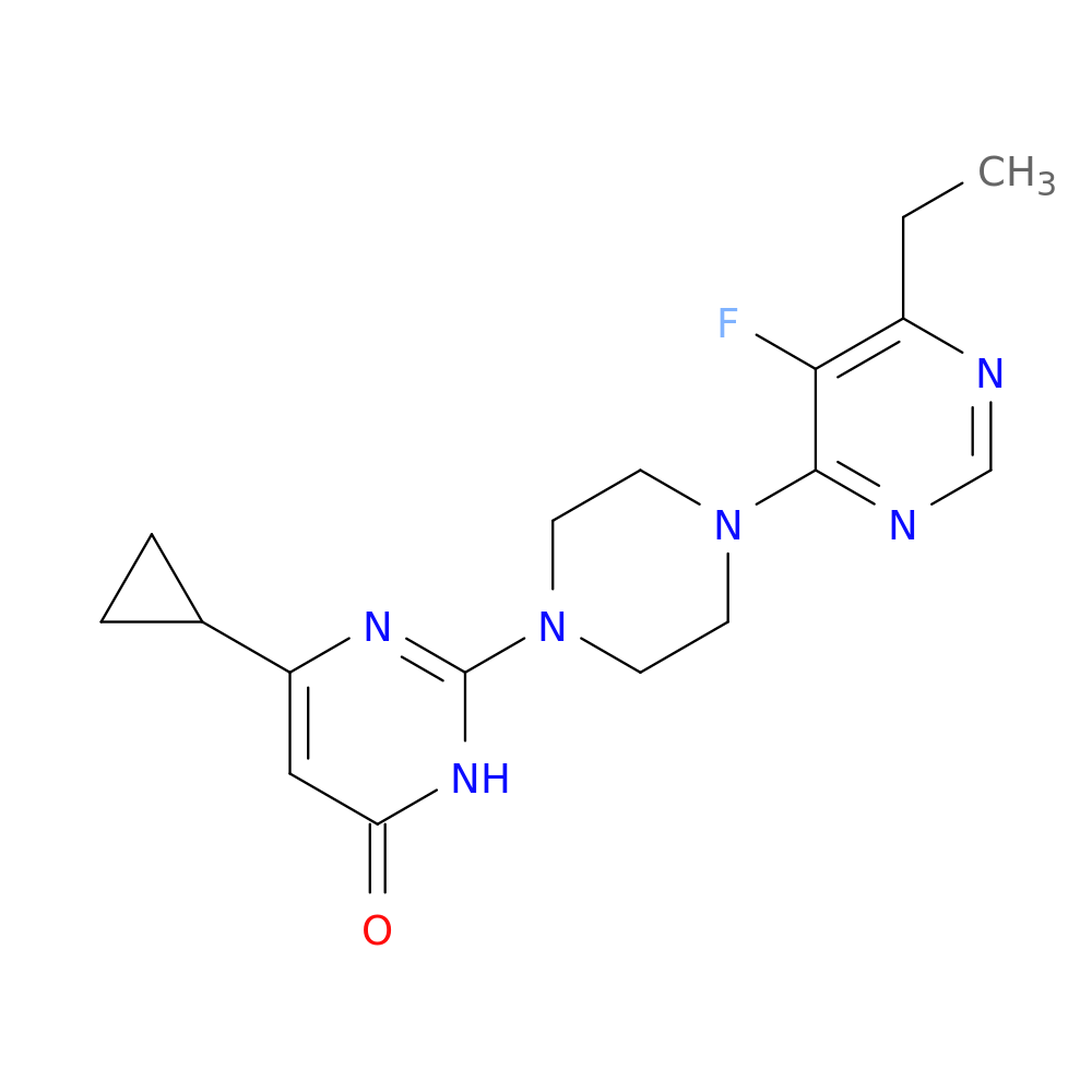 6-cyclopropyl-2-[4-(6-ethyl-5-fluoropyrimidin-4-yl)piperazin-1-yl]-3,4-dihydropyrimidin-4-one
