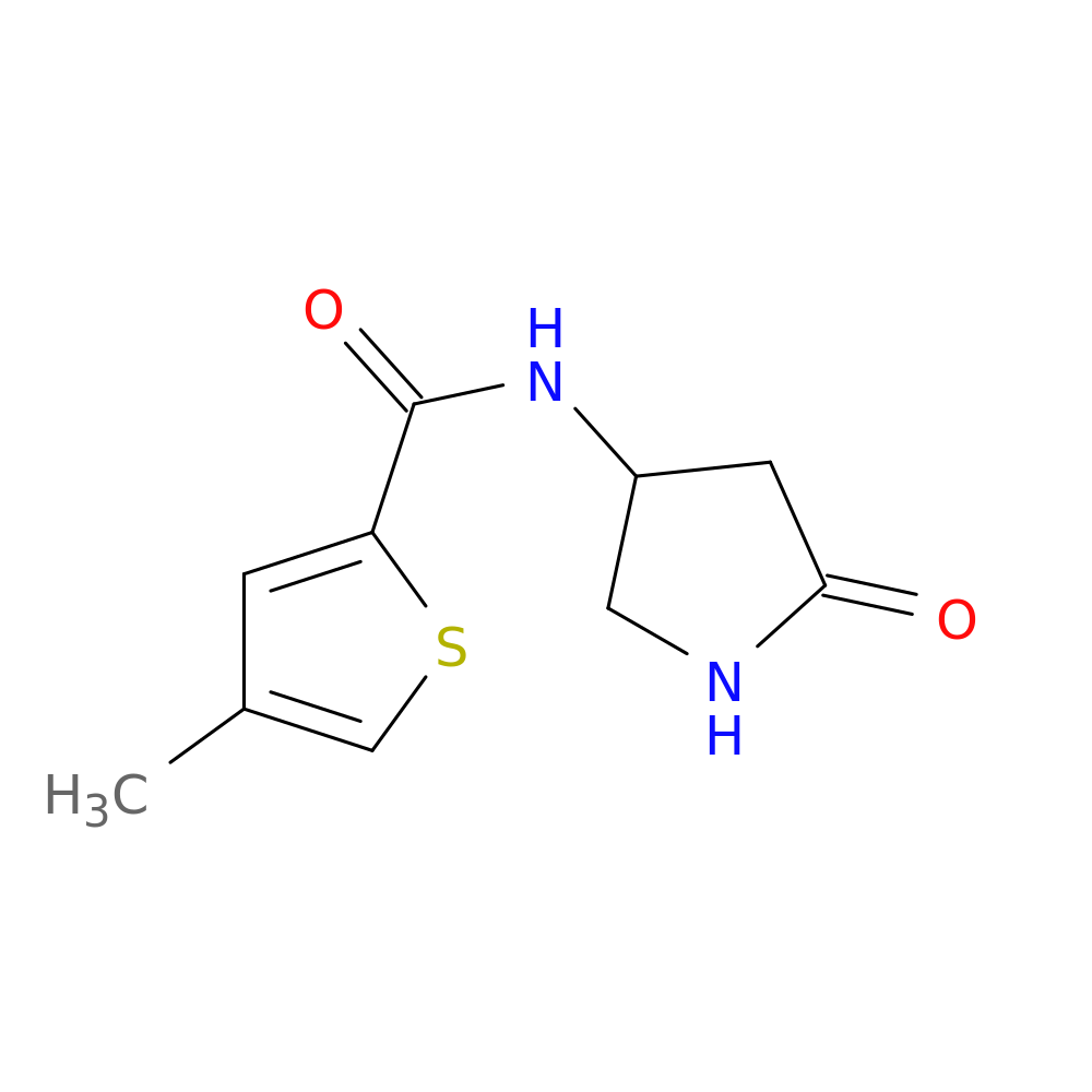 4-methyl-N-(5-oxopyrrolidin-3-yl)thiophene-2-carboxamide
