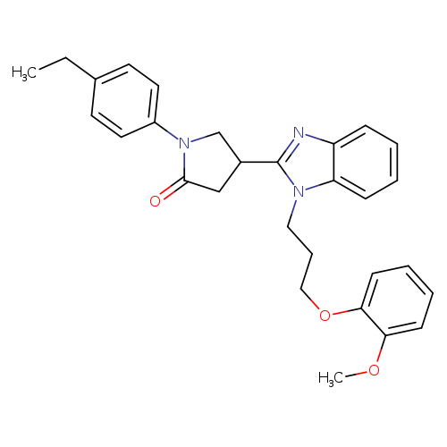 1-(4-ethylphenyl)-4-{1-[3-(2-methoxyphenoxy)propyl]-1H-1,3-benzodiazol-2-yl}pyrrolidin-2-one
