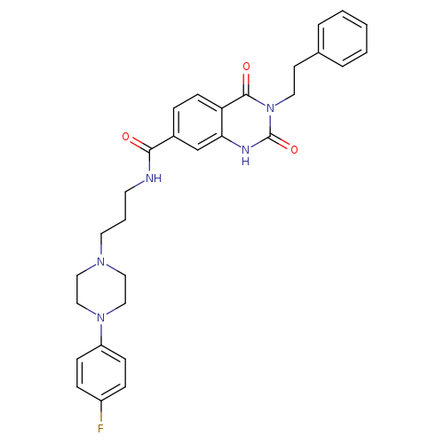 N-{3-[4-(4-fluorophenyl)piperazin-1-yl]propyl}-2,4-dioxo-3-(2-phenylethyl)-1,2,3,4-tetrahydroquinazoline-7-carboxamide
