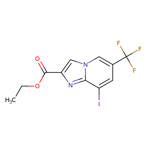 Imidazo[1,2-a]pyridine-2-carboxylic acid, 8-iodo-6-(trifluoromethyl)-, ethyl ester
