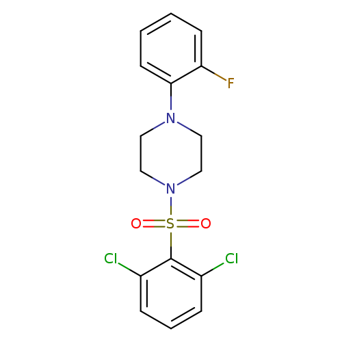 1-(2,6-dichlorobenzenesulfonyl)-4-(2-fluorophenyl)piperazine