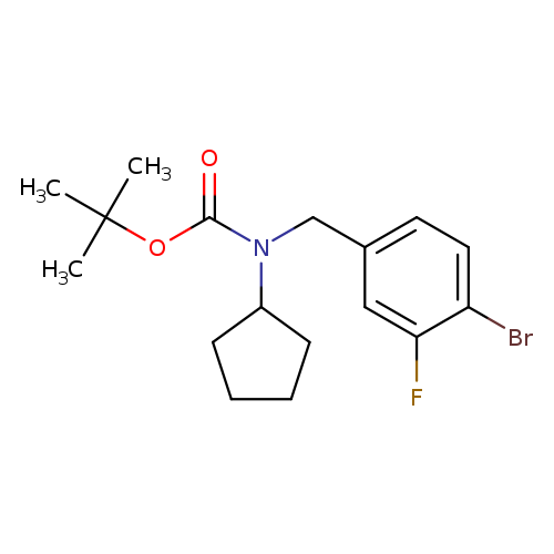 tert-butyl 4-broMo-3-fluorobenzyl(cyclopentyl)carbaMate