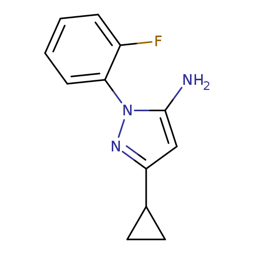 3-Cyclopropyl-1-(2-fluorophenyl)-1H-pyrazol-5-amine