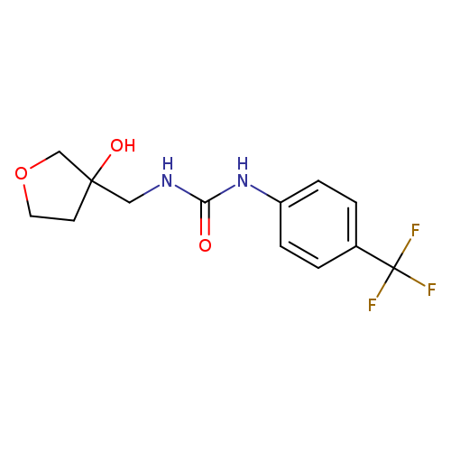 3-[(3-hydroxyoxolan-3-yl)methyl]-1-[4-(trifluoromethyl)phenyl]urea