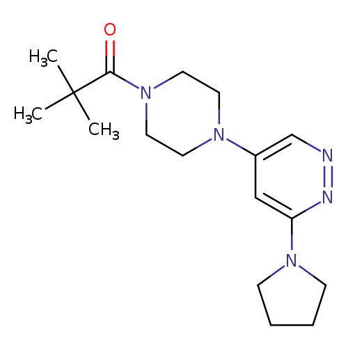 2,2-dimethyl-1-{4-[6-(pyrrolidin-1-yl)pyridazin-4-yl]piperazin-1-yl}propan-1-one