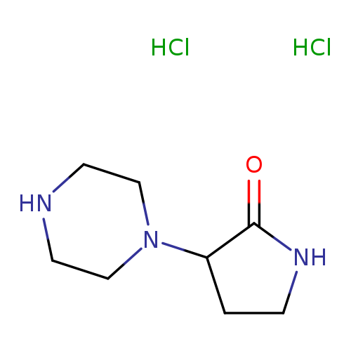 3-(piperazin-1-yl)pyrrolidin-2-onedihydrochloride
