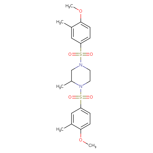 1,4-bis(4-methoxy-3-methylbenzenesulfonyl)-2-methylpiperazine
