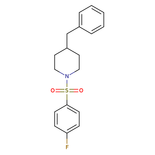 4-benzyl-1-[(4-fluorophenyl)sulfonyl]piperidine