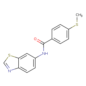 N-(1,3-benzothiazol-6-yl)-4-(methylsulfanyl)benzamide