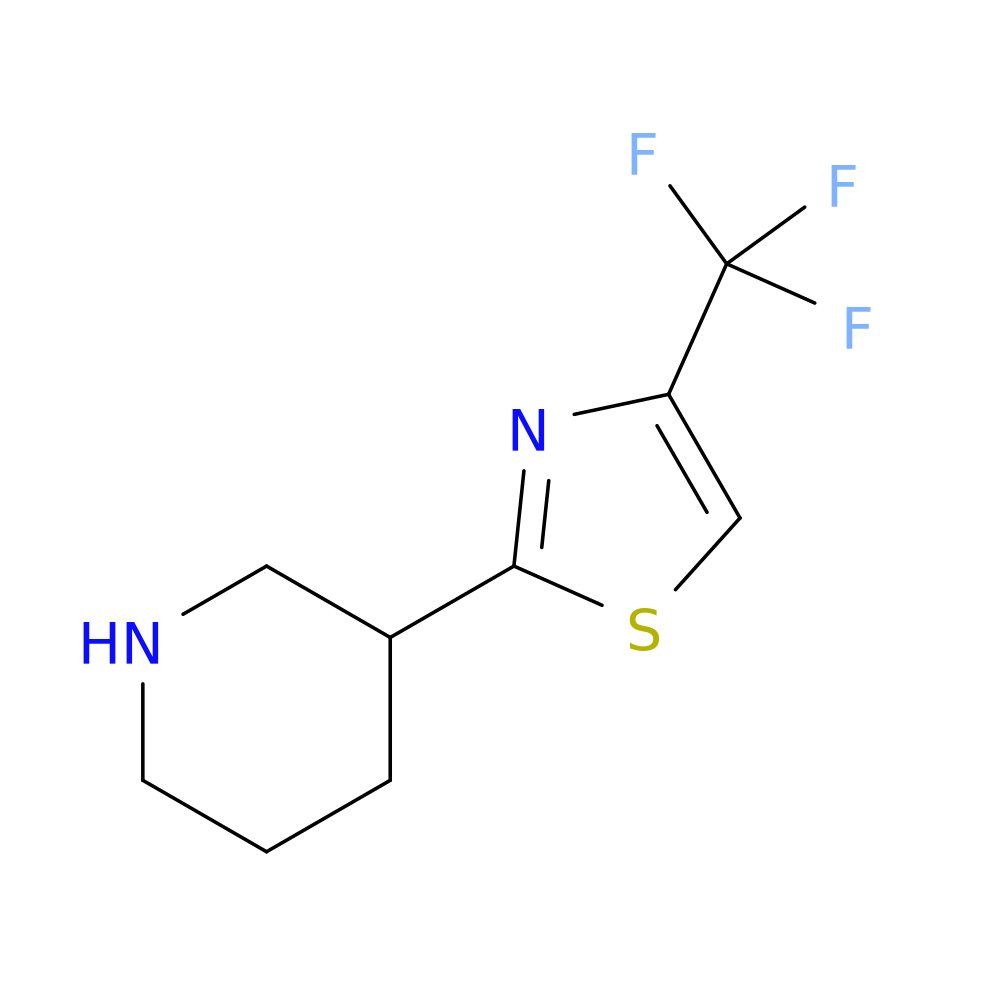 3-[4-(trifluoromethyl)-1,3-thiazol-2-yl]piperidine