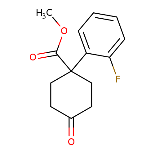 Cyclohexanecarboxylic acid, 1-(2-fluorophenyl)-4-oxo-, methyl ester