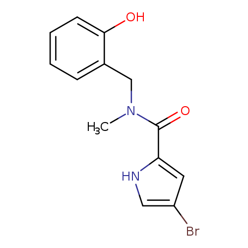 4-bromo-N-[(2-hydroxyphenyl)methyl]-N-methyl-1H-pyrrole-2-carboxamide